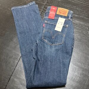 Levi's Women's 525 Perfect Waist Straight Leg Blue Jeans 4M/27 NWT